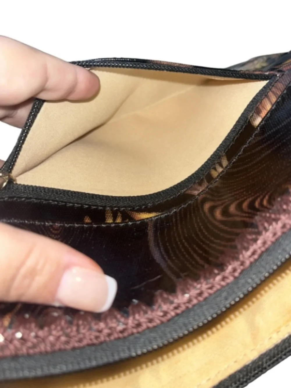 Sakroots Phoenix Firebird Coated Canvas Pouch Clutch